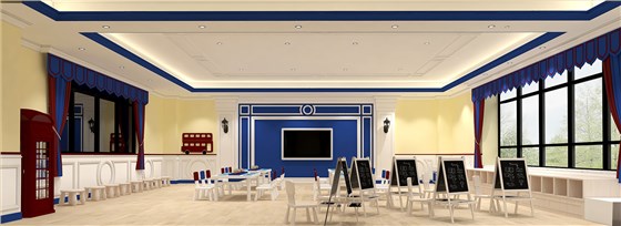 幼儿园室内装修设计案例_美工室