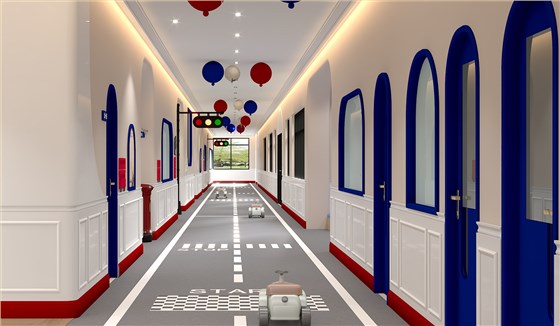 幼儿园室内装修设计案例_走廊