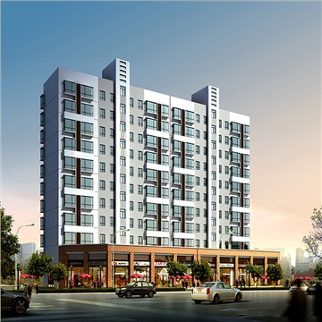 柳州锦业商业住宅楼规划设计