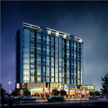 柳州锦业商业住宅楼规划设计