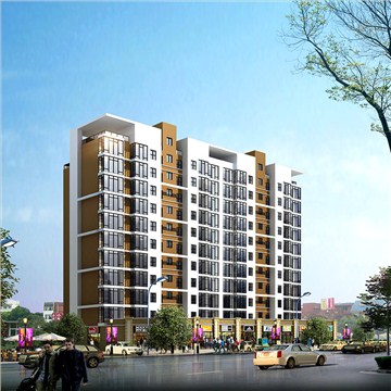 柳州锦业商业住宅楼规划设计