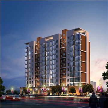 柳州锦业商业住宅楼规划设计