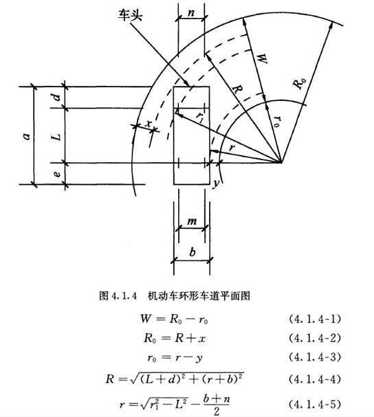 机动车环形车道平面图